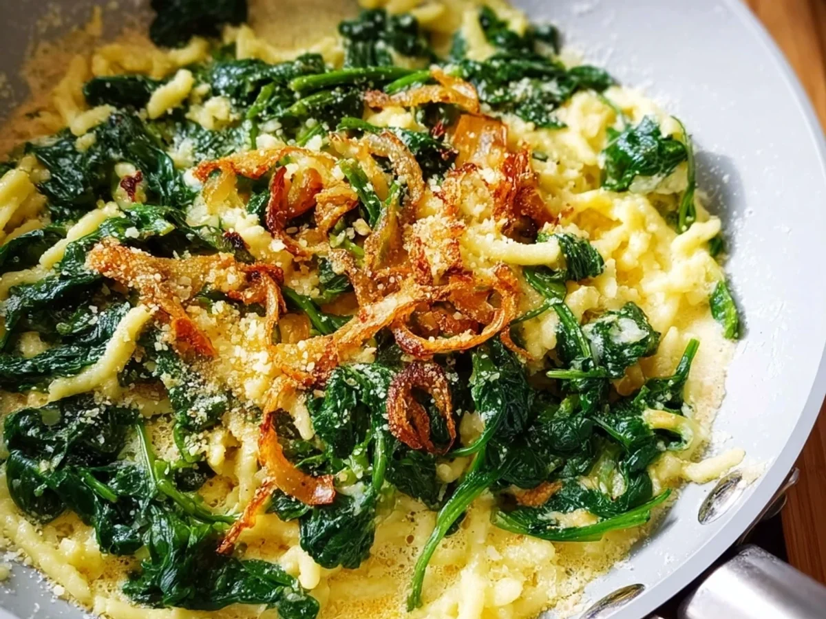Babyspinat-Spätzle-Pfanne: Schnell & einfach zubereitet - Bild 2