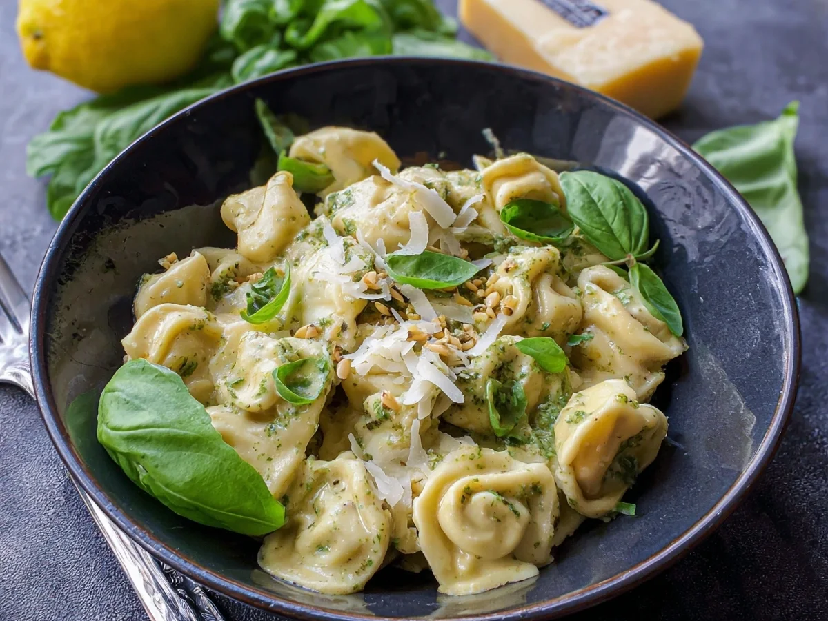Basilikum Pesto Tortelloni in Zitronensauce - Bild 1