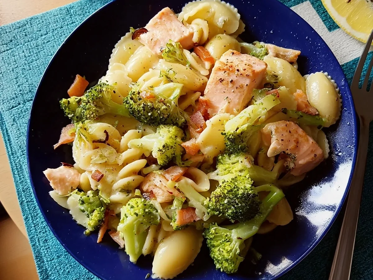 Brokkoli-Lachs-Nudeln: Schnelles Hauptgericht - Bild 2