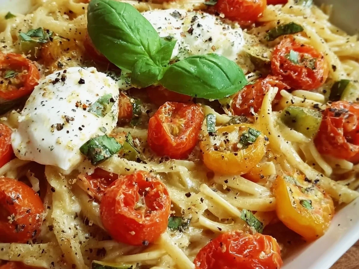 Burrata Pasta mit Ofentomaten: Schnell & Einfach - Bild 1