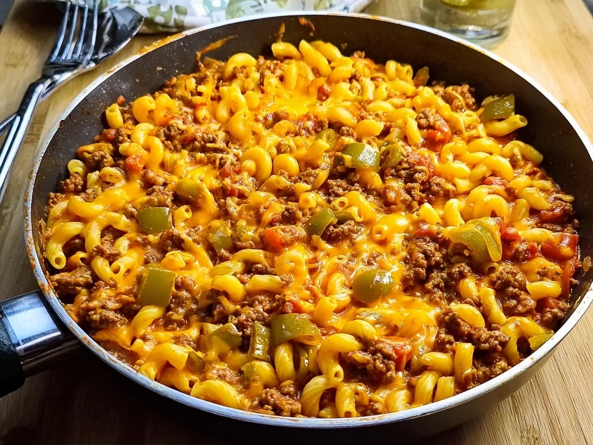 Cheeseburger-Pfanne: Schnelles Familienessen - Bild 1
