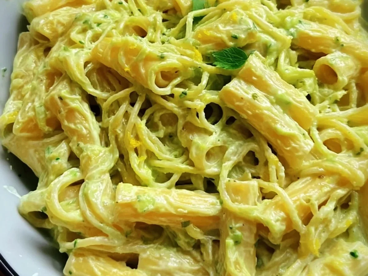 Cremige Avocado Frischkäse Pasta: Schnell & Einfach Rezept - Bild 1