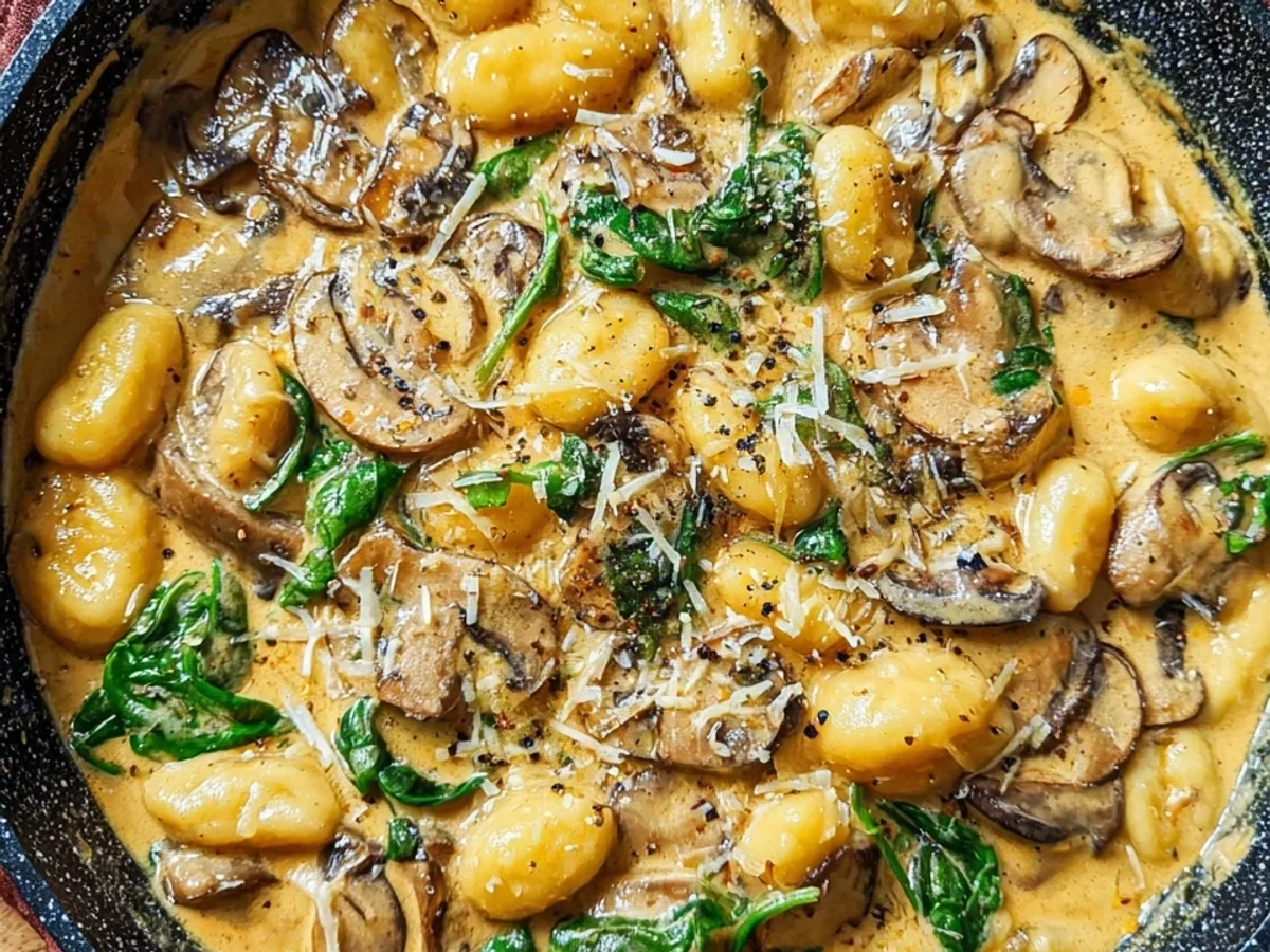 Cremige Gnocchi-Pilz-Pfanne: Vegetarisch & Schnell - Bild 2