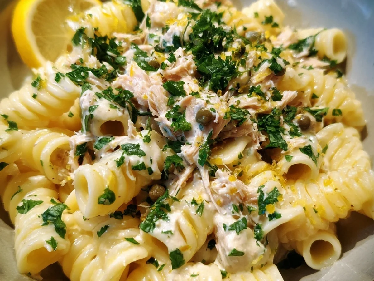 Cremige Pasta Tonnata Bianca: Leckerer Thunfisch-Genuss - Bild 2