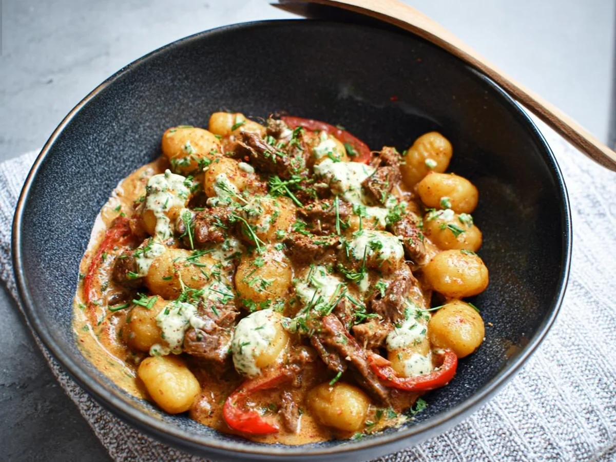 Cremiger Lamm-Gyros-Gnocchi-Topf: Schnell & lecker - Bild 1