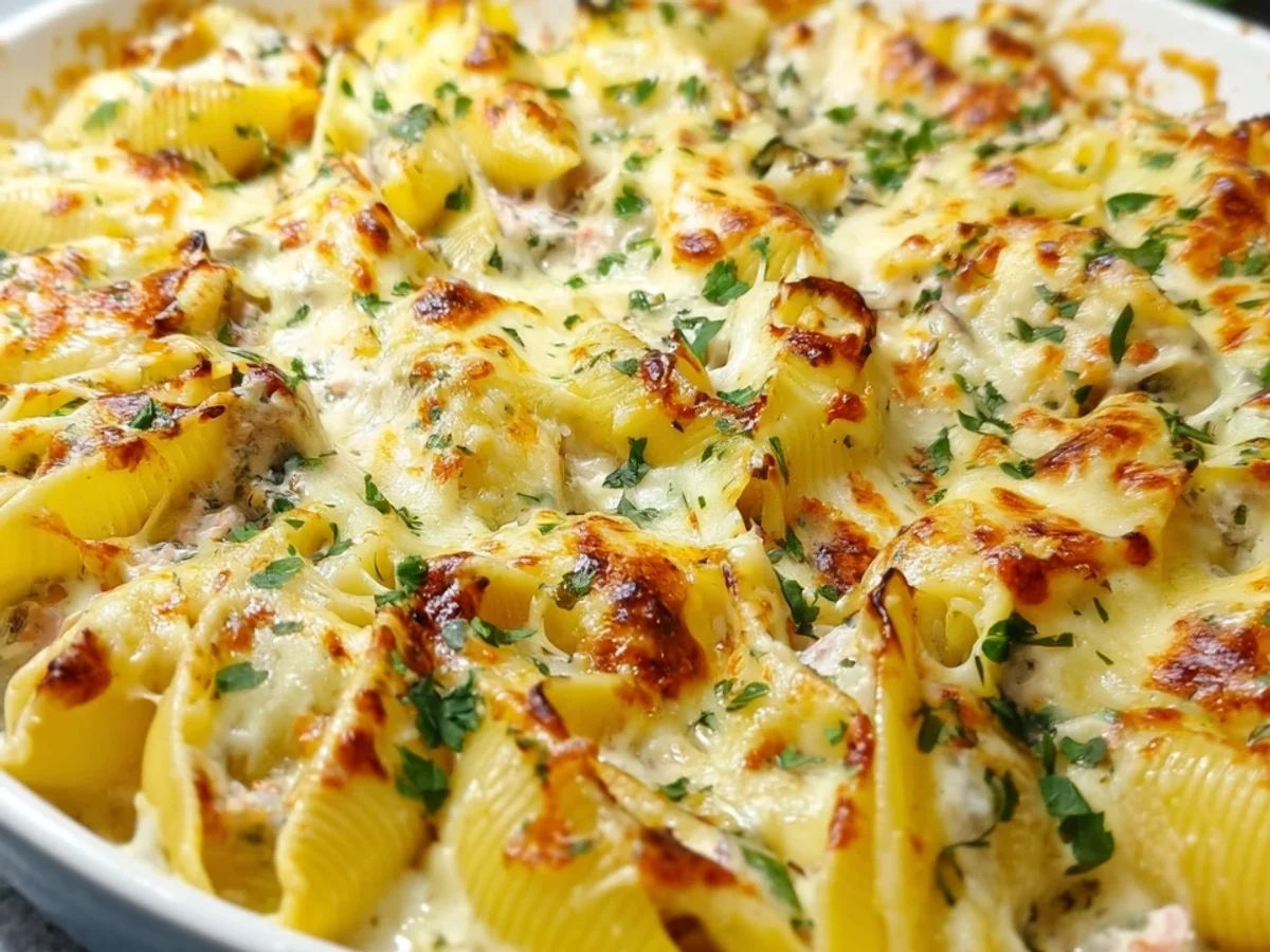 Cremiger Muschelnudelauflauf mit Thunfisch & Ricotta - Bild 1