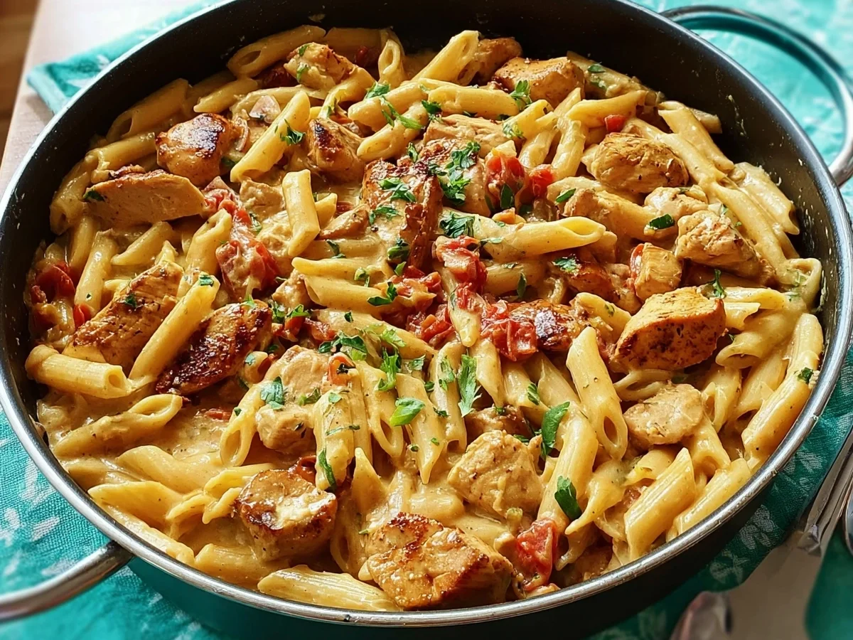 Einfache One-Pot-Pasta mit Hähnchen - Bild 1