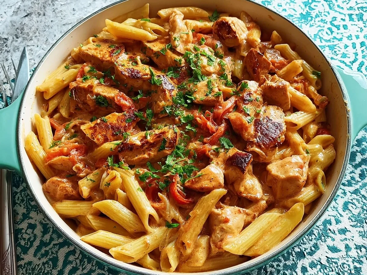 Einfache One-Pot-Pasta mit Hähnchen - Bild 2