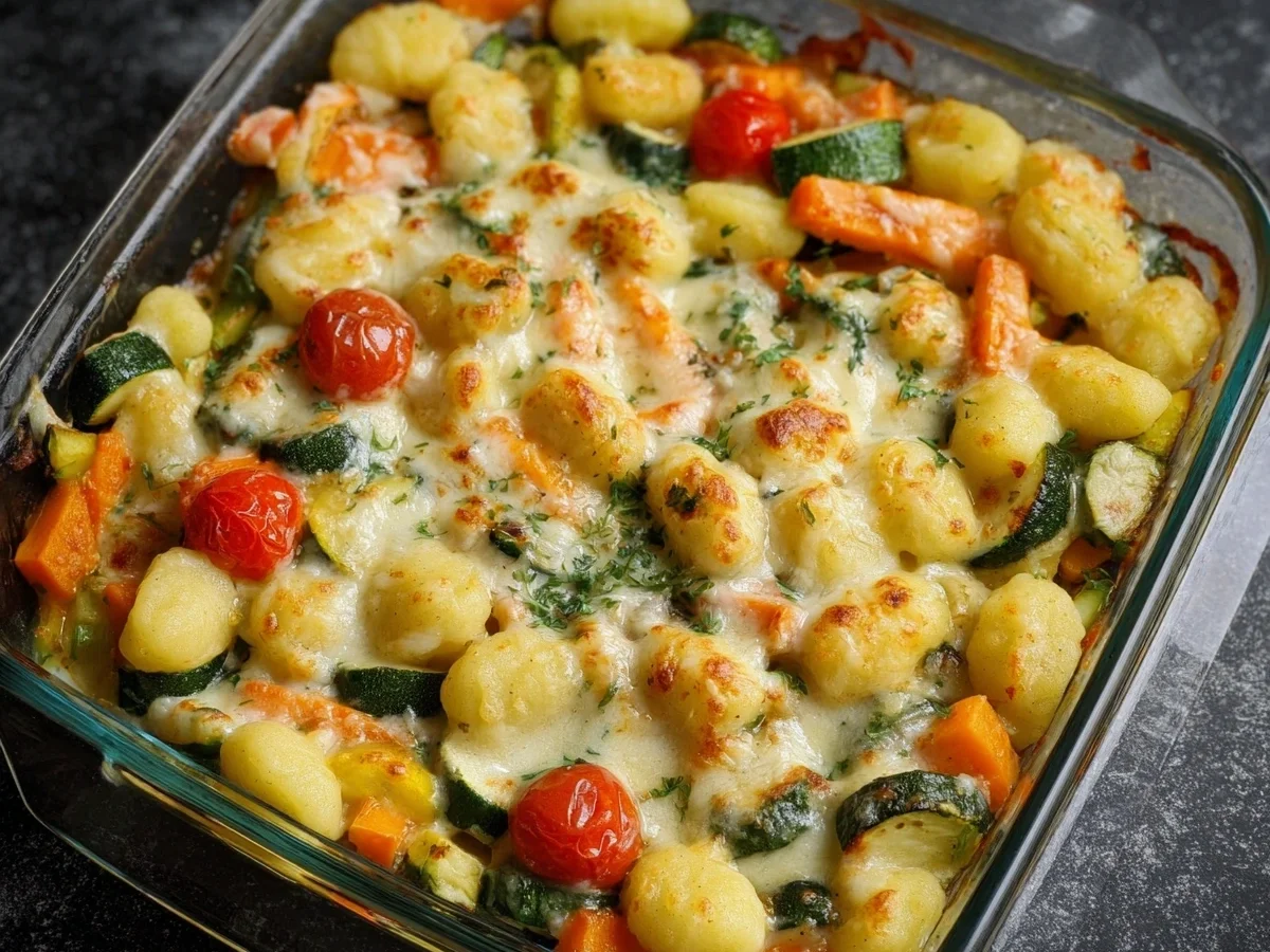 Gnocchi Auflauf mit buntem Gemüse: Einfach & lecker - Bild 1