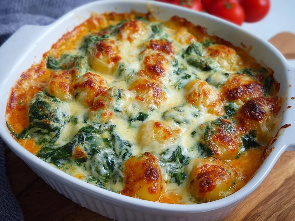 Gnocchi Spinat Auflauf: Schnell & einfach für Familien - Bild 1