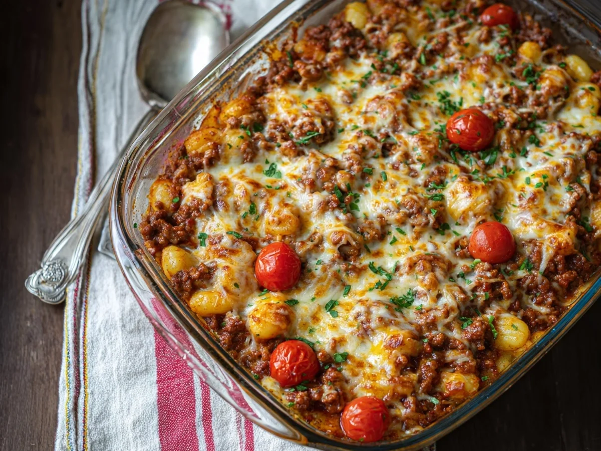 Herzhafter Gnocchi Auflauf mit Hackfleisch - Bild 2