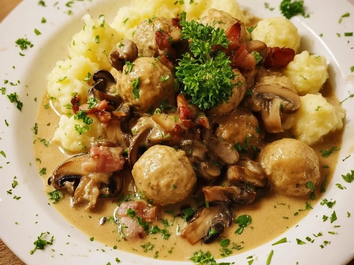 Jägerklößchen mit Champignons: Herzhaft & Familienfreundlich - Bild 2