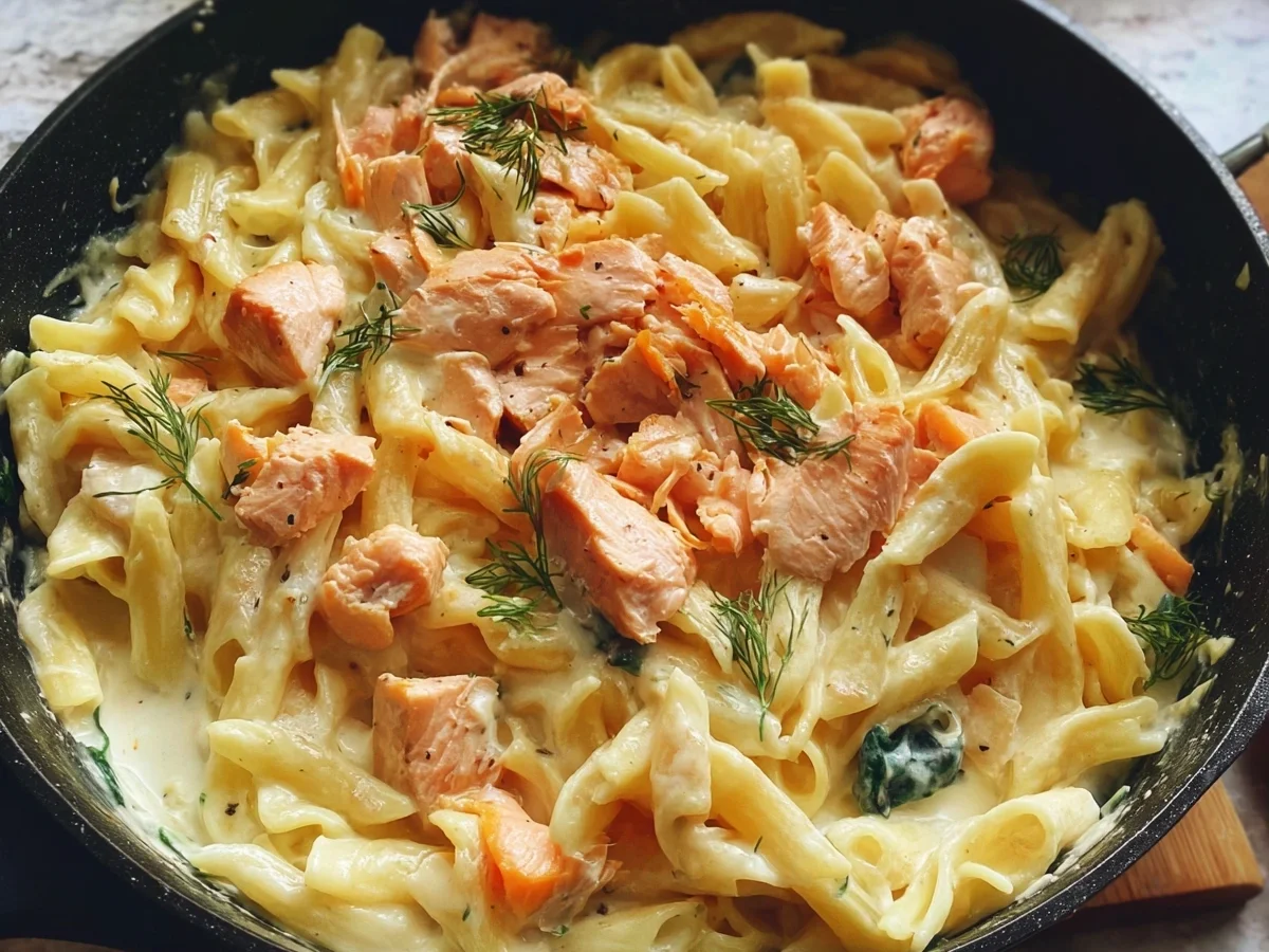 Lachs Frischkäse Pasta: Schnelles One Pot Rezept - Bild 2