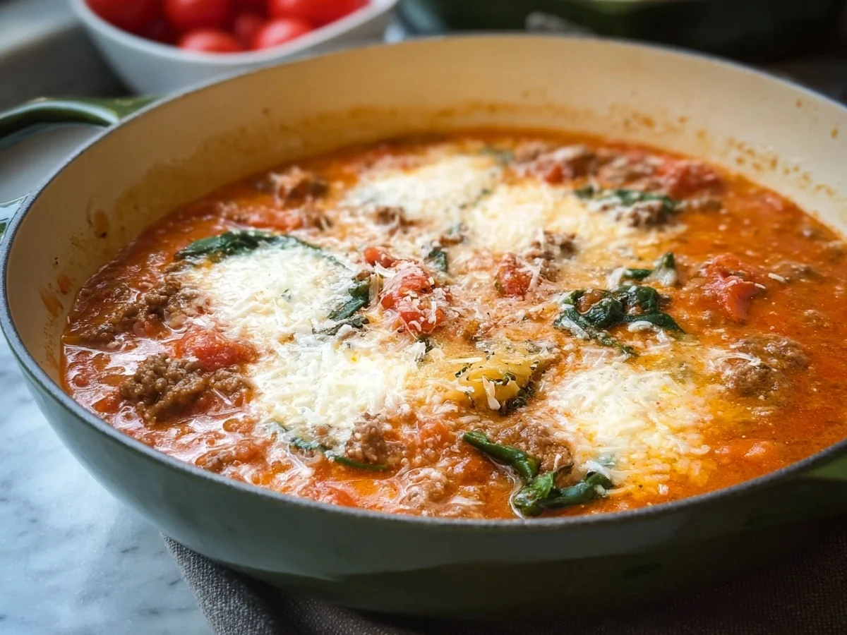 Low Carb Lasagne Suppe: Schnelles & Einfaches Rezept - Bild 2