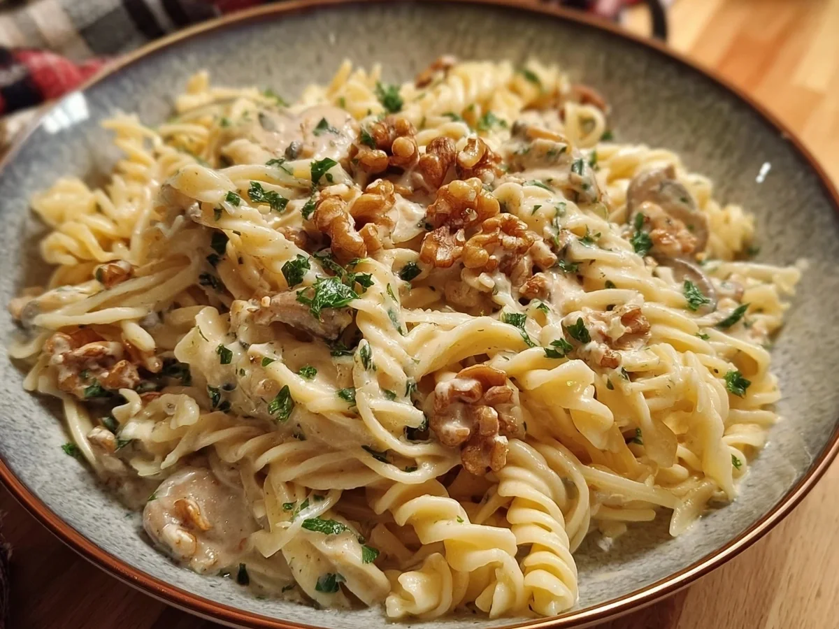 Nudeln in Walnuss Sauce: Schnell & Cremig genießen - Bild 2