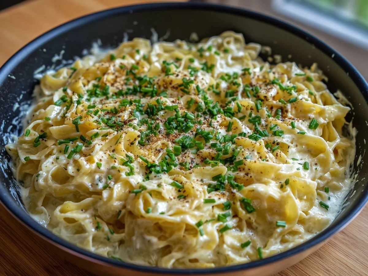 Nudeln mit Frischkäse: Schnell, cremig & lecker - Bild 1