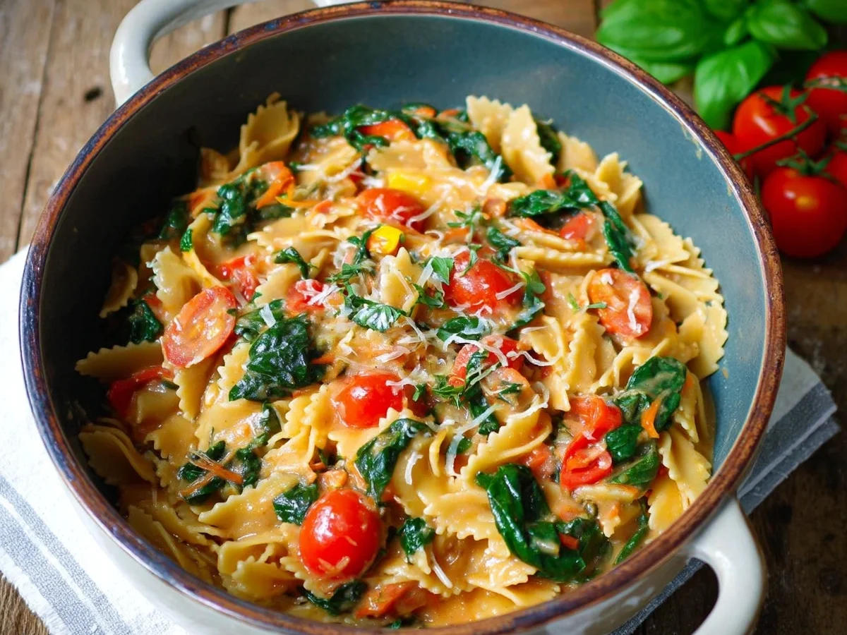 One Pot Pasta mit Mangold & Tomaten: Schnell & Vegetarisch - Bild 1