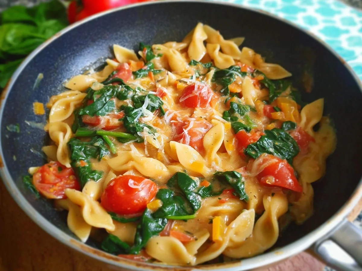One Pot Pasta mit Mangold & Tomaten: Schnell & Vegetarisch - Bild 2