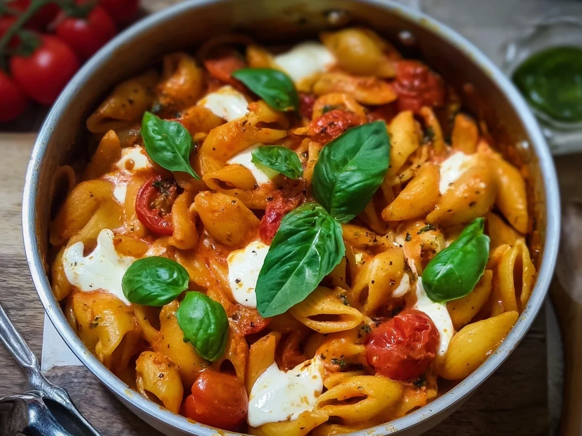 One Pot Pasta Tomate Mozzarella: Schnell & Lecker - Bild 1