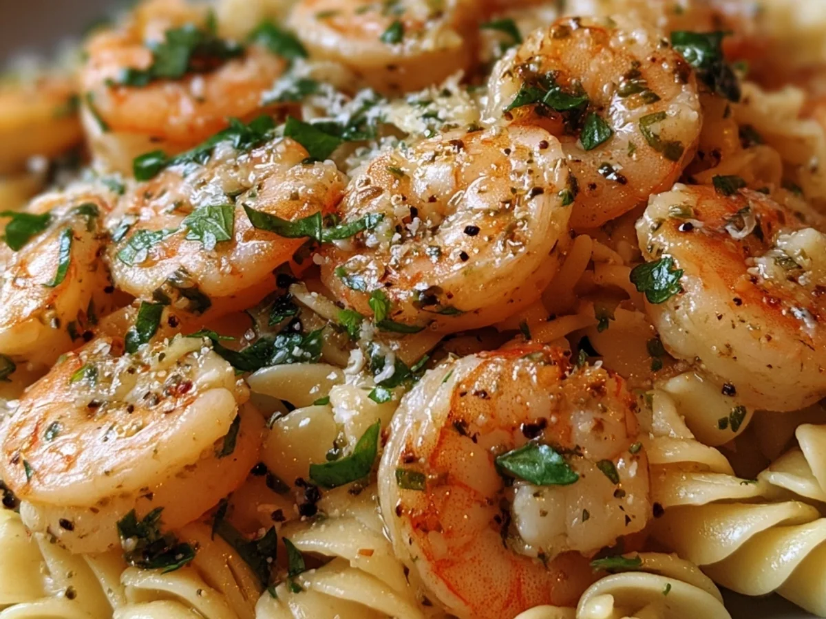 Pasta mit Garnelen & Knoblauch: Einfaches Rezept - Bild 1