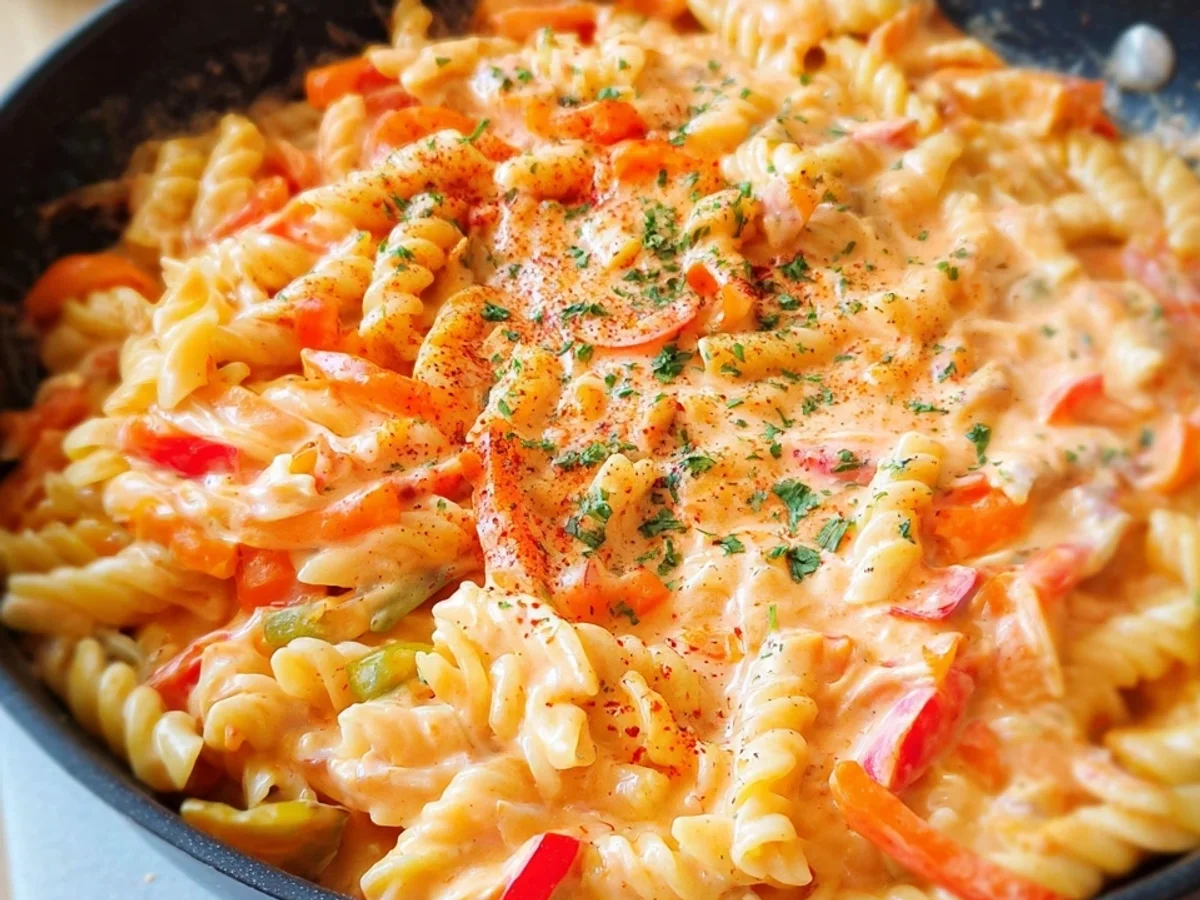 Pasta mit Paprika-Sahne-Soße: Schnell & cremig - Bild 2