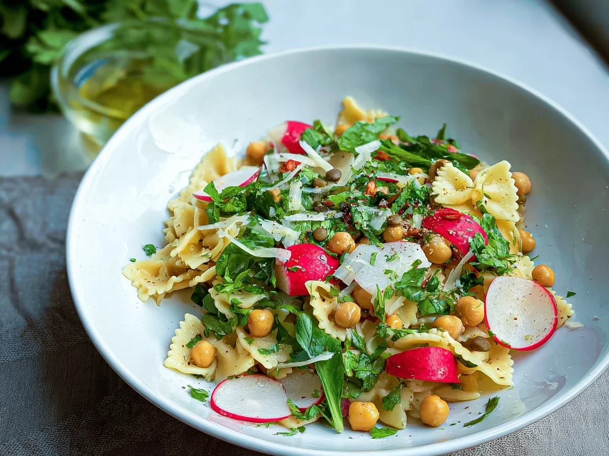 Pasta mit warmen Radieschen & Kichererbsen - Bild 2