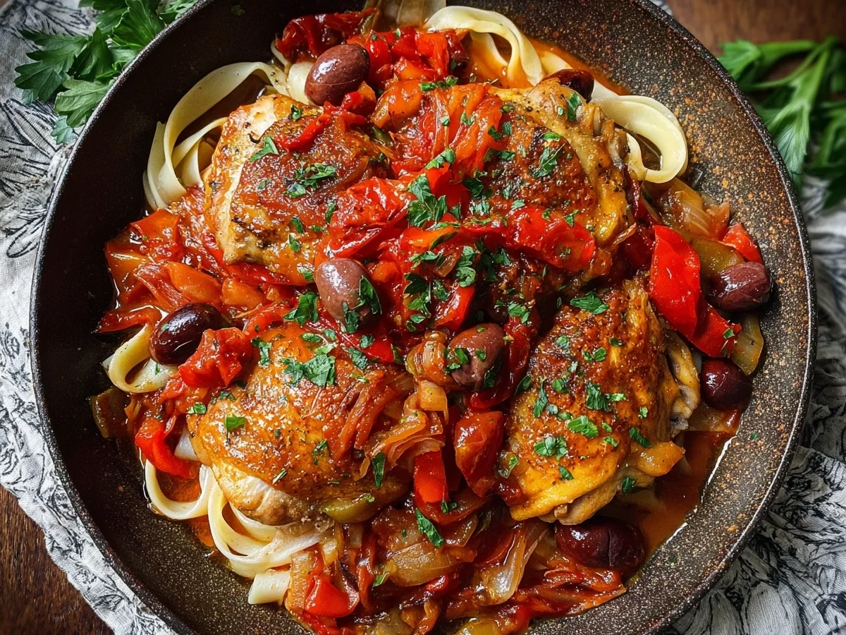 Pikante Hähnchenpfanne Cacciatore: Italienisches Hauptgericht - Bild 2