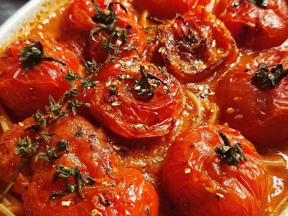 Rustikale Tomatensoße aus dem Backofen: Frisch & Aromatisch - Bild 1