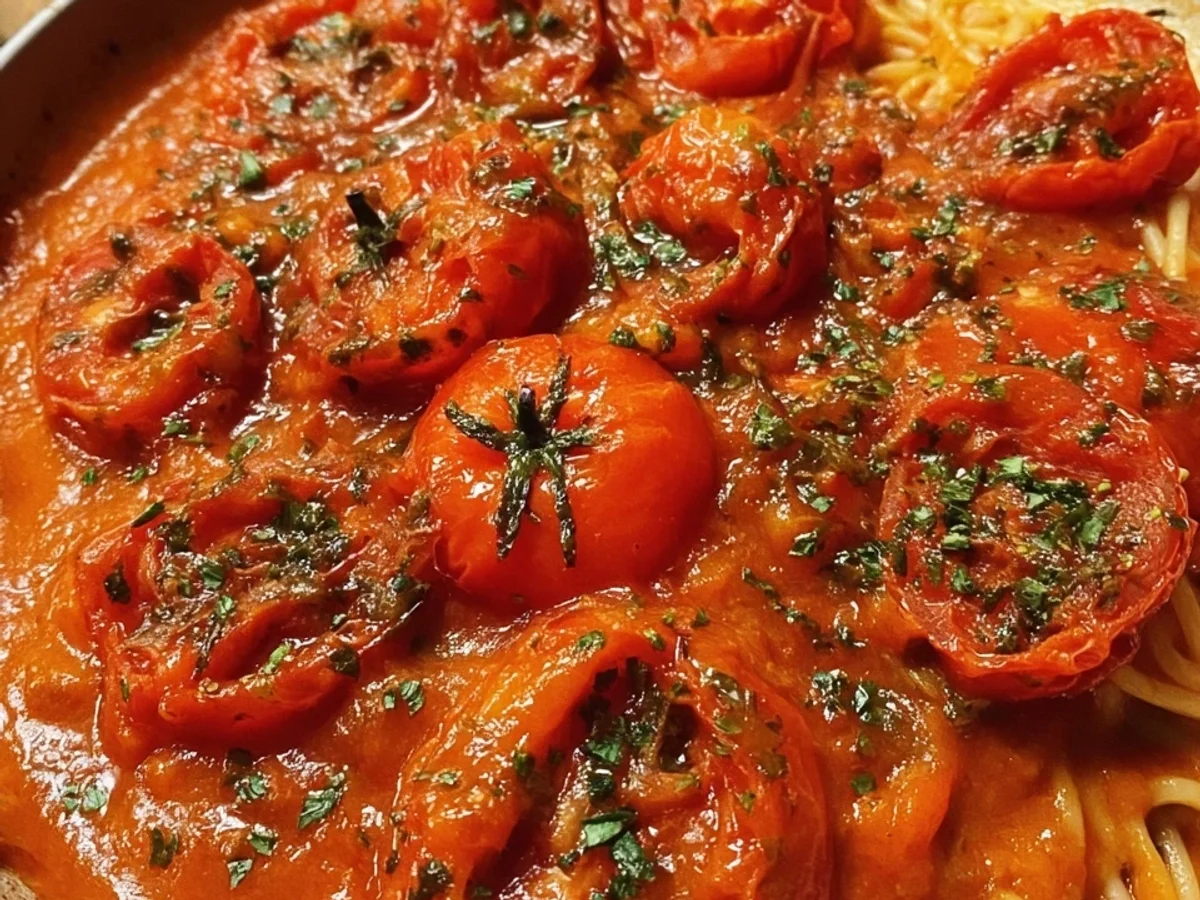 Rustikale Tomatensoße aus dem Backofen: Frisch & Aromatisch - Bild 2