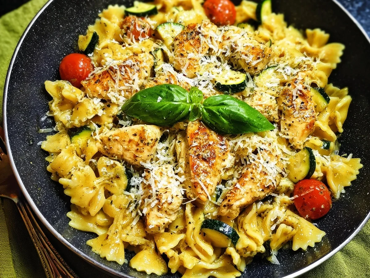 Schnelle Hähnchen-Zucchini-Pasta für die ganze Familie - Bild 1