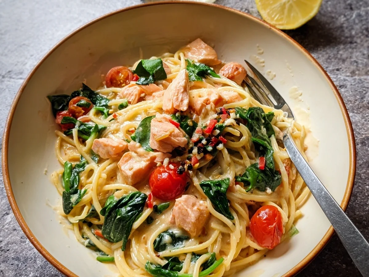 Schnelle One-Pot Lachs Pasta: Einfach & Lecker - Bild 1