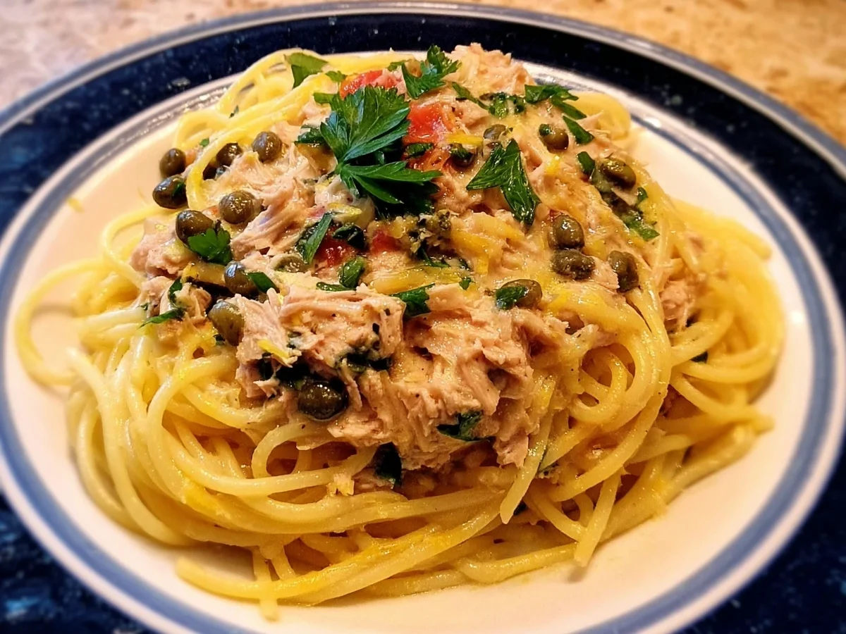 Schnelle Spaghetti mit Zitronen-Thunfischsoße - Bild 2