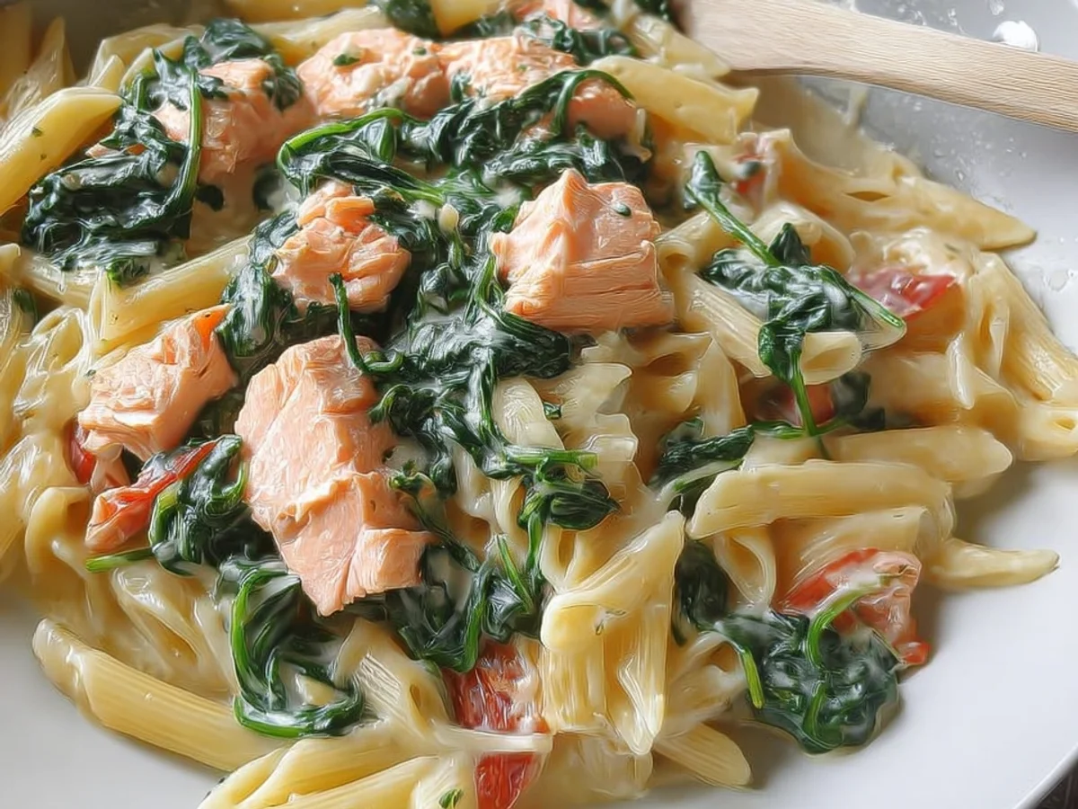 Schnelle Spinat-Lachs-Pasta: Fixes Rezept in 15 Minuten - Bild 1