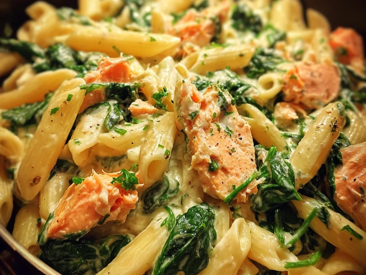 Schnelle Spinat-Lachs-Pasta: In 15 Minuten fertig! - Bild 2