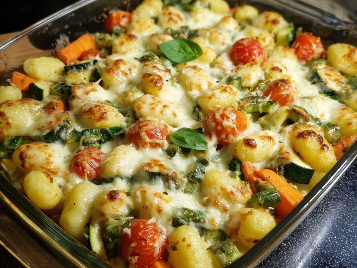 Schneller Gnocchi-Auflauf mit Gemüse vegetarisch - Bild 2