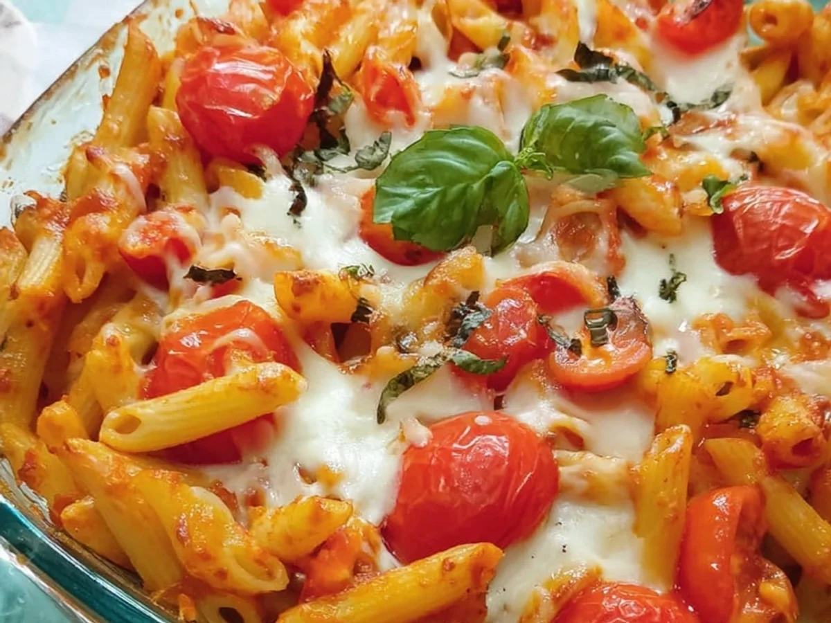 Schneller Nudelauflauf Tomate Mozzarella - Bild 1