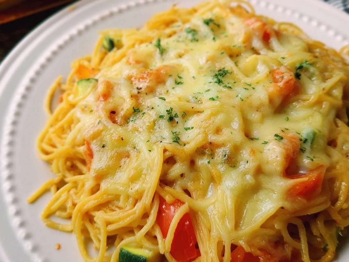 Schneller Spaghetti Auflauf mit Gemüse: Einfach & Lecker - Bild 2