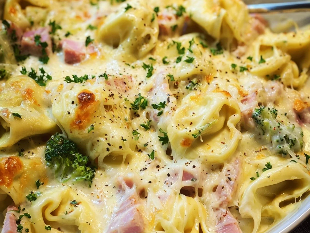 Schneller Tortellini Auflauf mit cremiger Sahnesoße - Bild 1