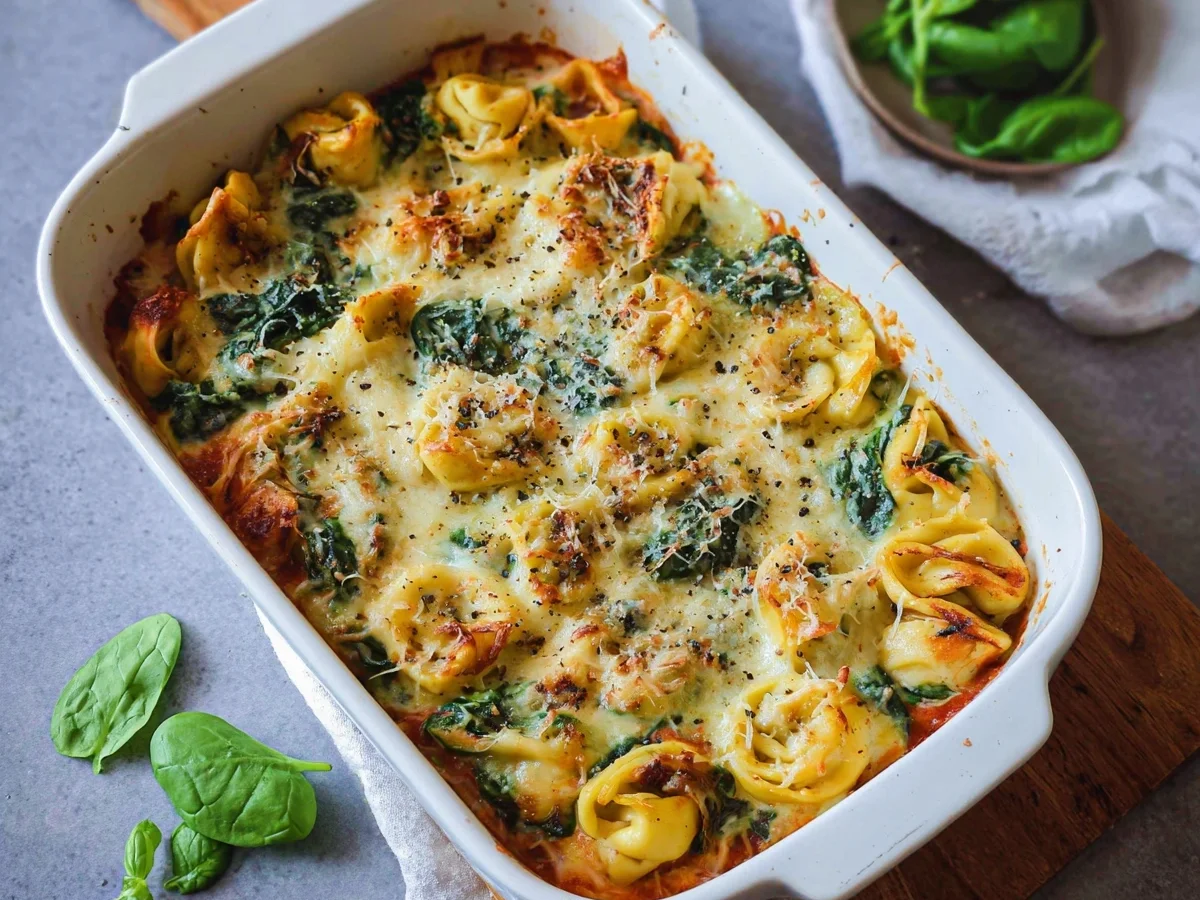 Schneller Tortellini-Auflauf mit Spinat - Bild 2