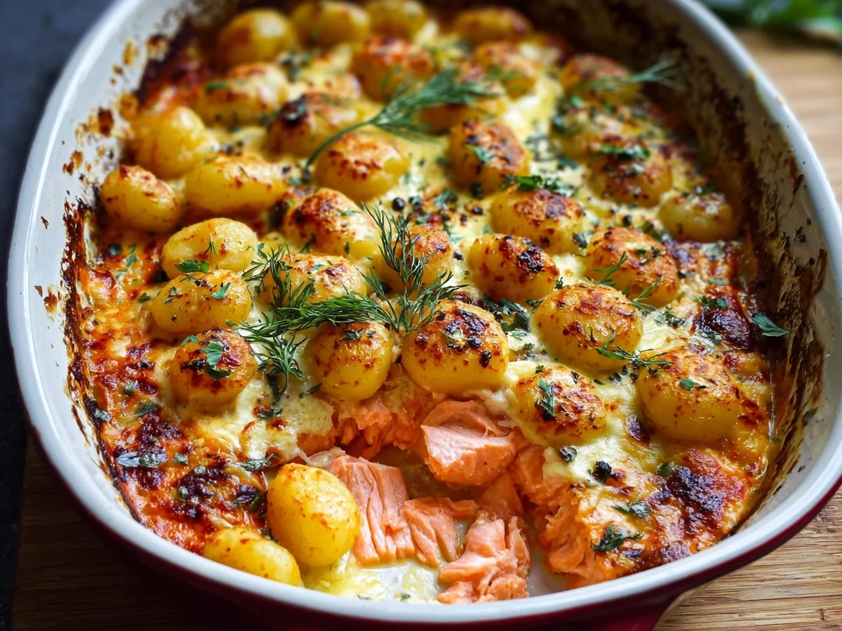 Schnelles Lachs-Sahne-Gratin mit Gnocchi - Bild 2