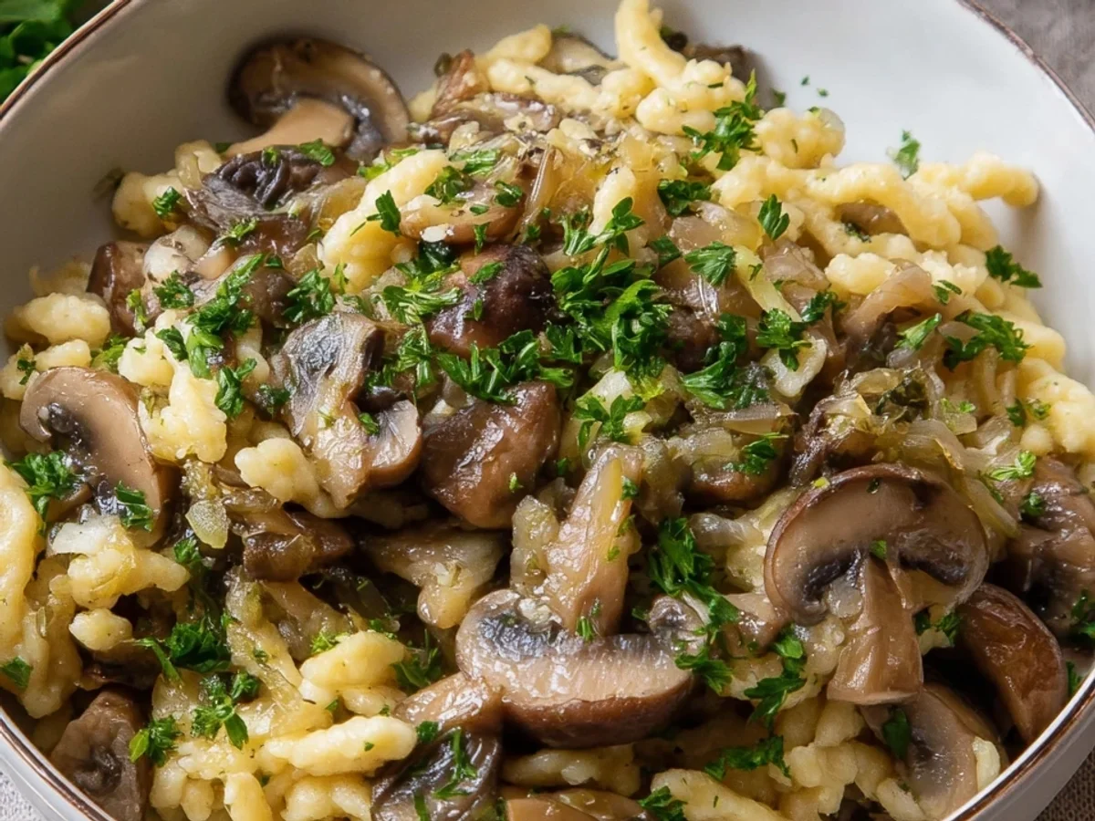 Spätzle mit Champignons: Mein schnelles Seelenfutter - Bild 2