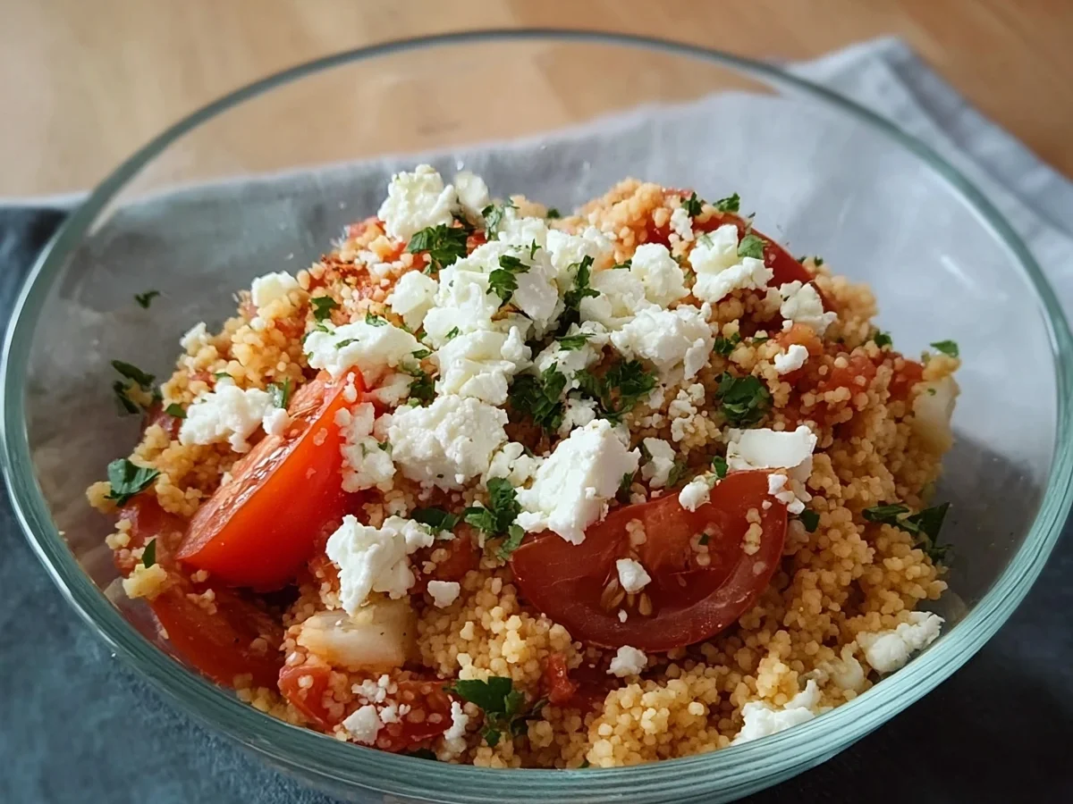 Tomatencouscous mit Feta: Einfaches Veggie-Gericht - Bild 2