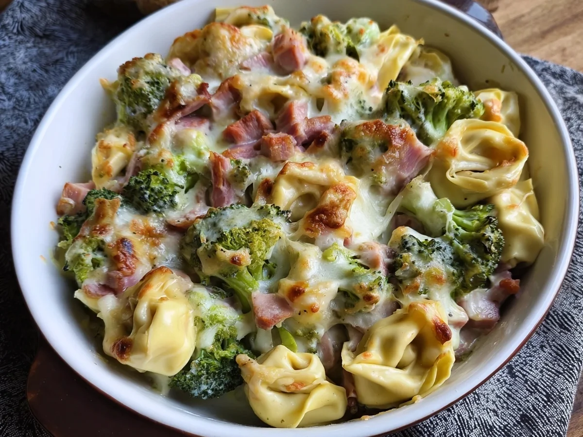 Tortellini Auflauf: Schnell mit Brokkoli & Puten-Schinken - Bild 1