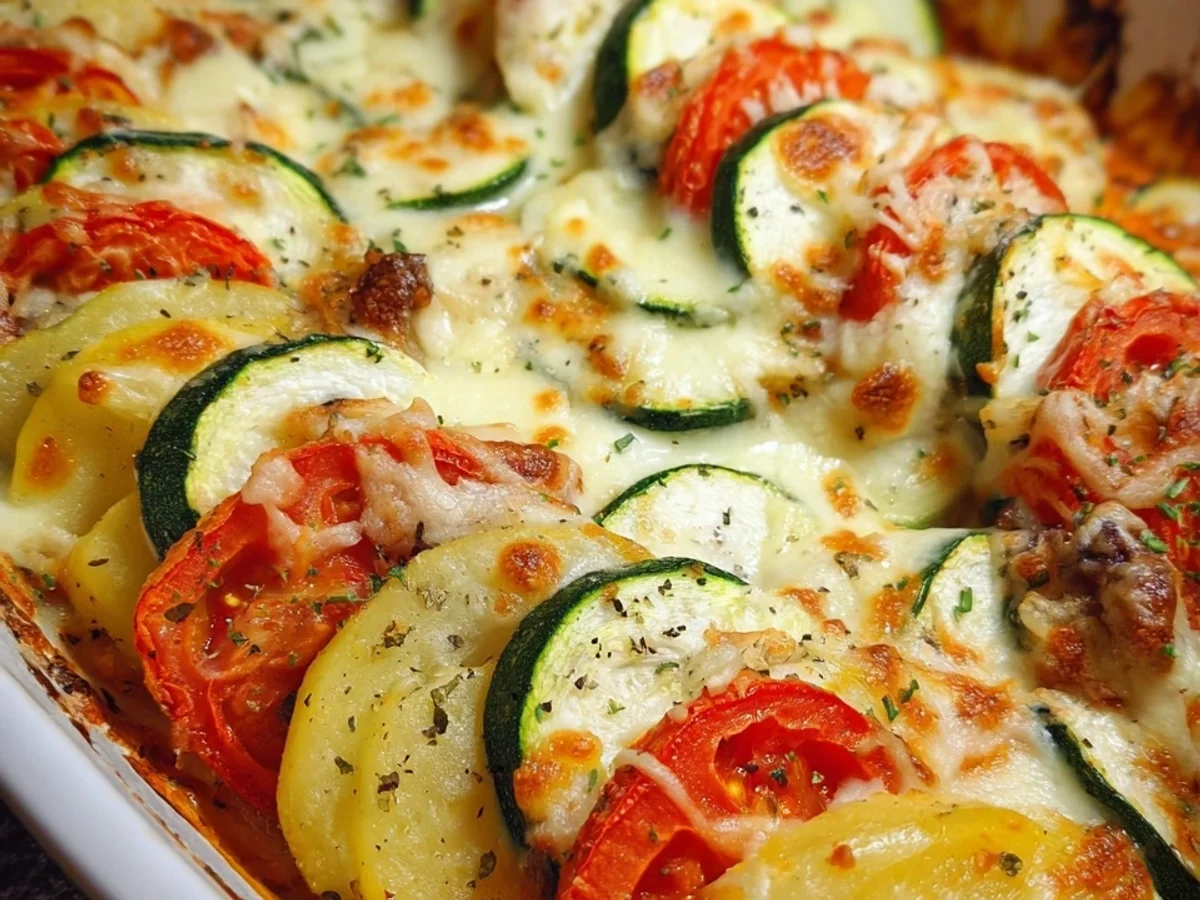 Vegetarisches Tomaten-Zucchini-Kartoffel-Gratin - Bild 2