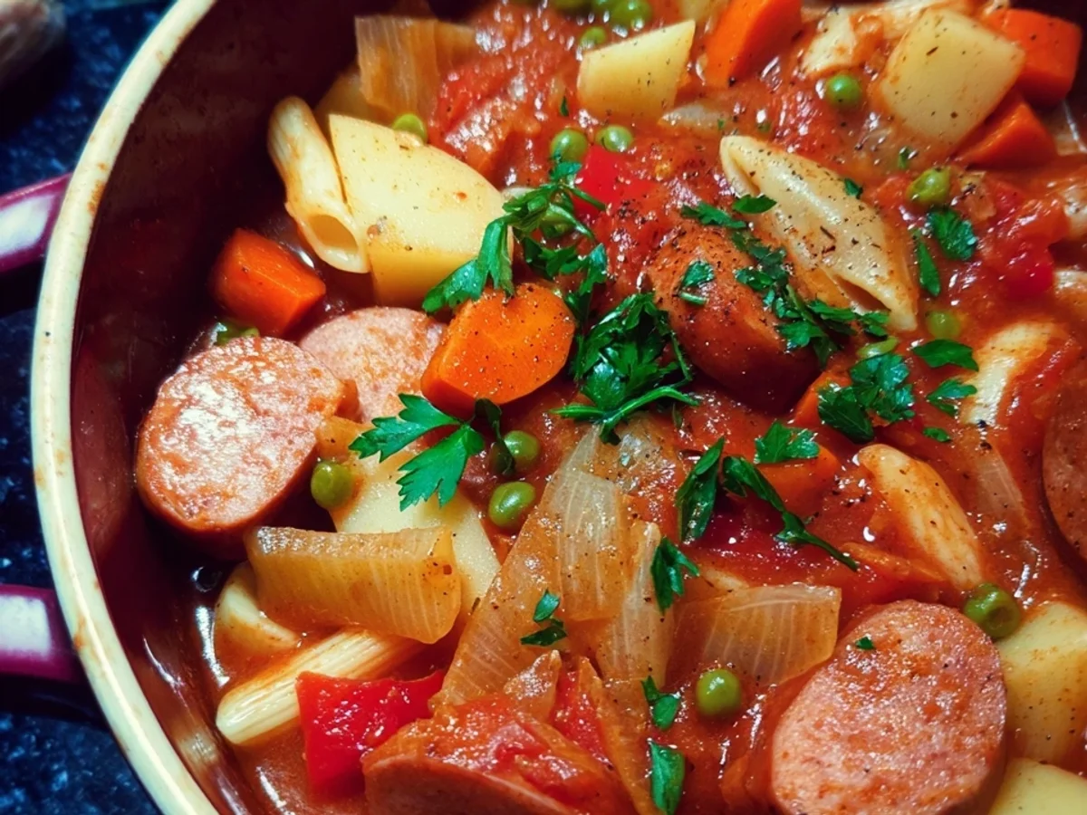 Würstchengulasch für Kinder: Einfach & Lecker mit Geflügel - Bild 1
