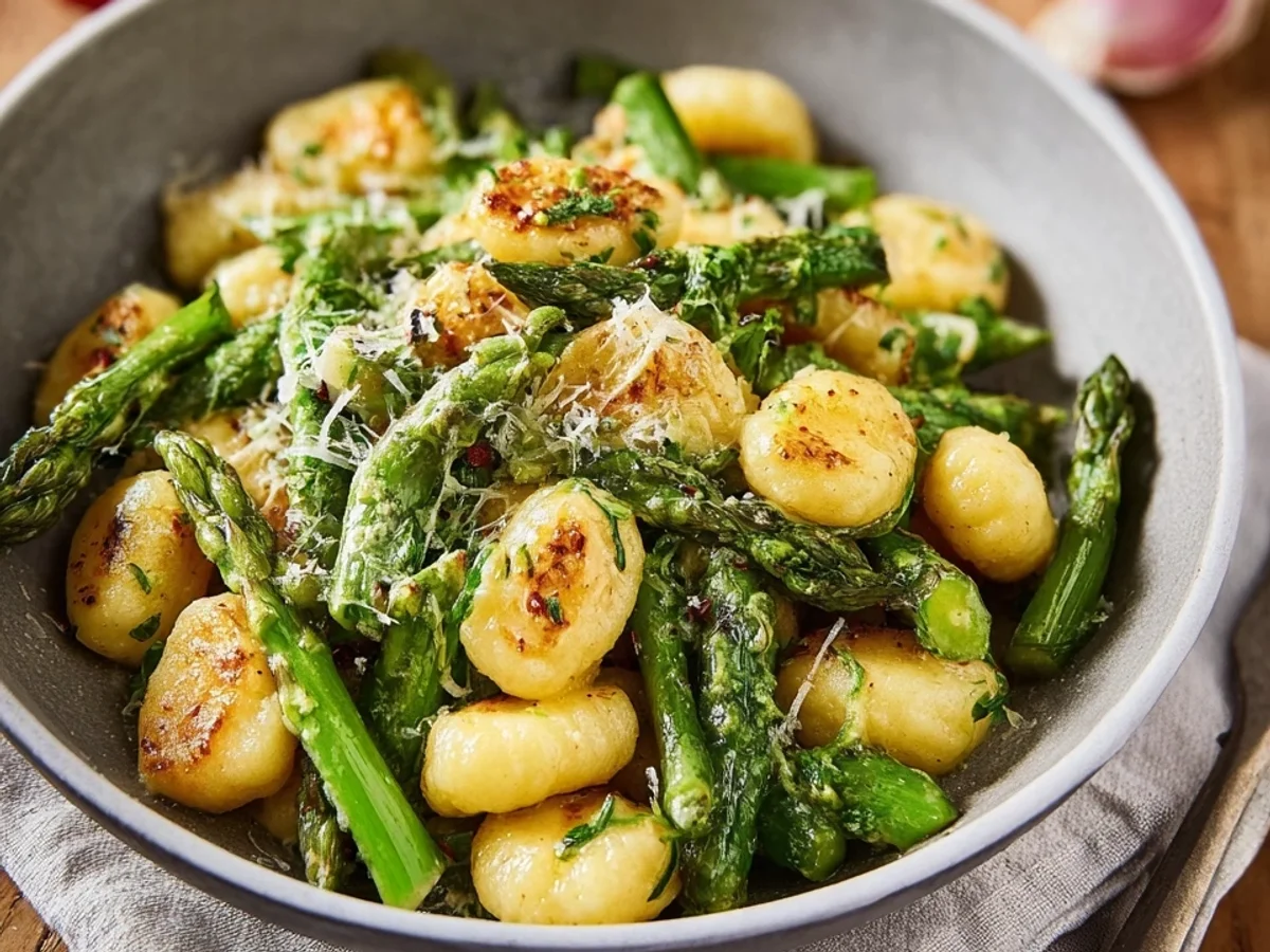 Würzige Gnocchi mit grünem Spargel einfach & lecker - Bild 2