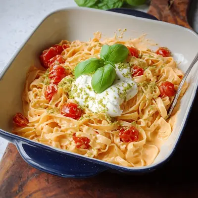 Cremige Burrata Pasta mit Tagliatelle: Schnell & Lecker