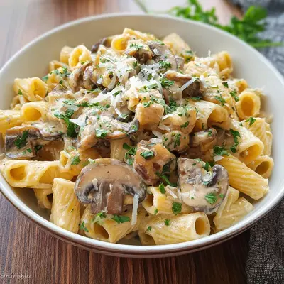 Cremige Pasta mit Champignon-Pilzen: Italienischer Genuss
