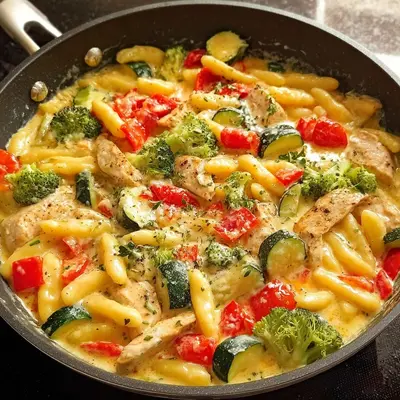 Cremige Schupfnudelpfanne mit Gemüse: Schnell & Einfach