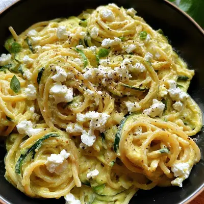 Cremige Zucchini-Feta-Pasta: Schnell & einfach